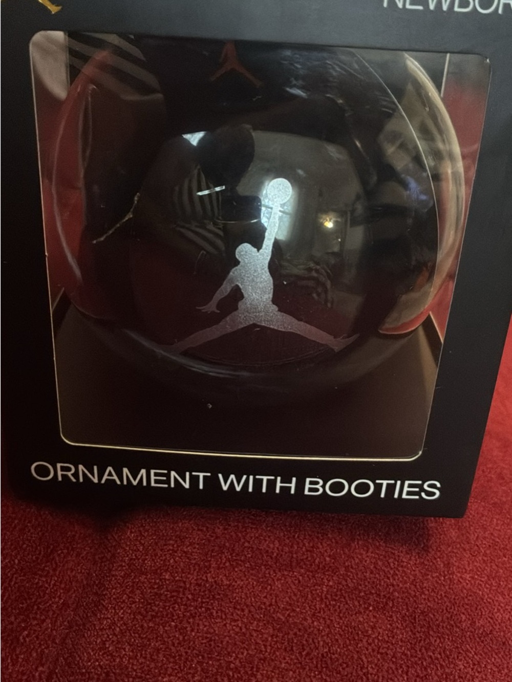 Jordan Black Ornament with Silver Jumpman Logo and Booties